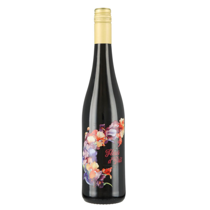 Wino Blumenflasche Fleur d'Iris Merlot 2024